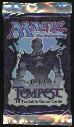 1997 MTG Magic the Gathering Tempest Booster Packs Factor Sealed - Image 1