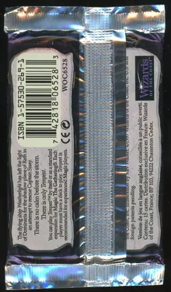 1997 MTG Magic the Gathering Tempest Booster Packs Factor Sealed - Image 2