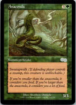 Anaconda Magic The Gathering Urza's Saga Near Mint or Better - Image 1