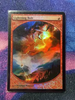 Lightning Bolt - Foil Promo Magic Player Rewards 2010 HP MTG - Image 1