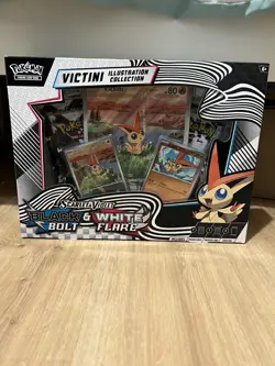 Pokemon TCG Victini Illustration Collection Box Black Bolt & White Flare - Image 1