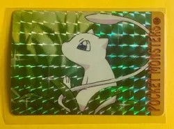 MEW Pokemon Pocket Monsters Japanese Vending Prism Sticker Holo Foil LP - Image 1