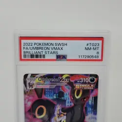 Pokemon TCG Holo Ultra Rare Umbreon Vmax 375 TG23/TG30 Brilliant Stars PSA 8 - Image 4