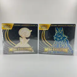 Pokemon 2x ETB ME01 Mega-Evolution Mega Lucario & Gardevoir Coffret Dresseur - Image 1