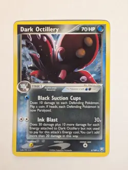 Dark Octillery 8/109 Team Rocket Returns Holo front/back image pokemon tcg - Image 1