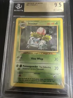 Pokemon TCG Ivysaur Base Set 30/102 Regular Unlimited Uncommon - Image 3
