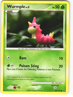 Wurmple Common Pokemon TCG Platinum 103/127 - Image 1