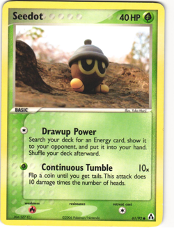 Seedot Common Pokemon TCG Legend Maker 61/92 LP - Image 1