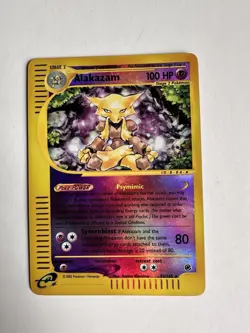 Pokemon TCG Expedition Base Set Reverse Holo Alakazam 33/165 - Image 1
