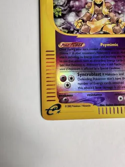 Pokemon TCG Expedition Base Set Reverse Holo Alakazam 33/165 - Image 4