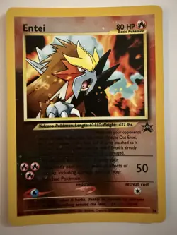 Entei 244 | Reverse Holo | Black Star Promo 244 Pokemon Card 2001 Vintage | NM - Image 1