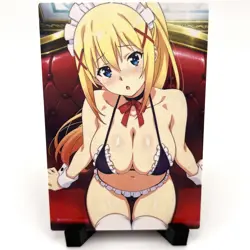 KonoSuba Darkness Sexy Maid Anime Waifu Girl Doujin Lewd Goddess Story Art Card - Image 1
