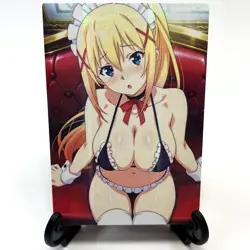 KonoSuba Darkness Sexy Maid Anime Waifu Girl Doujin Lewd Goddess Story Art Card - Image 2