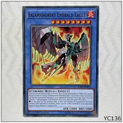 Salamangreat Emerald Eagle - SOFU-EN033 - Common 1st Yugioh Card (A) (YC136) - Image 1