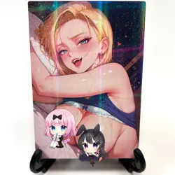 Dragon Ball Z Android 18 Sexy Lewd Anime Waifu Girl Goddess Story ACG Art Card - Image 2