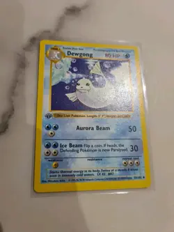 Dewgong 25/102 1st Edition Shadowless Base Set First Ed Pokemon Card Vintage PL - Image 4
