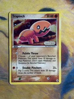 Trapinch 67/92 Ex Legend Maker Reverse Holo Foil Stamped Pokemon Card MP SWIRL - Image 2