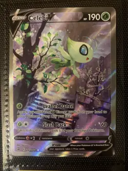 Celebi v Full Alternate Art Holo Pokemon TCG Card 245/264 SWSH Fusion Strike - Image 1