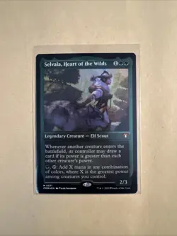 MTG Selvala, Heart of the Wilds CMM 0571 M NM FOIL Etched - Image 1