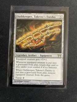 Mtg X1 Oathkeeper, Takeno’s Daisho Champions of Kamigawa Magic The Gathering - Image 1