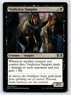 Vindictive Vampire U Ravnica Allegiance # 90 NM Normal - Image 1