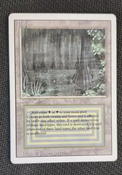 Bayou MTG Revised Dual Land 3rd Edition, Excellent Condition - Image 1