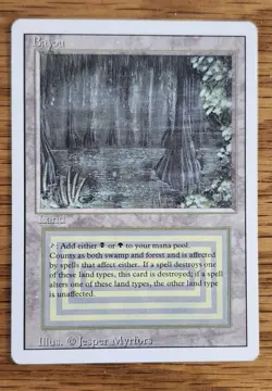 Bayou MTG Revised Dual Land 3rd Edition, Excellent Condition - Image 3