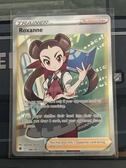 Pokemon TCG Roxanne Full Art Trainer 188/189 SWSH Astral Radiance - Image 1