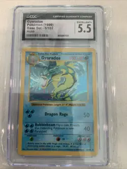 Pokemon TCG - Gyarados Holo - Shadowless Base Set-6/102-CGC-5.5 Excellent +♨♨3 - Image 2