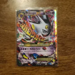 Pokemon XY M Mega Gengar EX XY166 Holo Extended Art Black Star Promo - Image 1