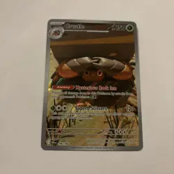 2025 Pokemon Destined Rivals Crustle Illustration Rare IR 186/182 NM - Image 1