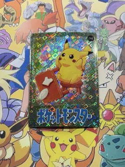 Pokemon Vintage Pocket Monsters Vending HOLO Prism Sticker 1999 Bandai Nintendo - Image 1