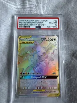 Pokemon Moltres Zapdos Articuno GX 69/68 PSA 10 Hidden Fates Gem Mint - Image 1