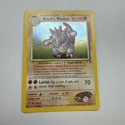Pokemon Brock's Rhydon 2/132 Holo Rare - 2000 Unlimited Gym Heroes - Image 1