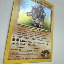 Pokemon Brock's Rhydon 2/132 Holo Rare - 2000 Unlimited Gym Heroes - Image 2