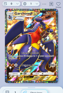 Pokemon TCG POCKET - Garchomp Full art 2?, Triumphant Light, English - Image 1