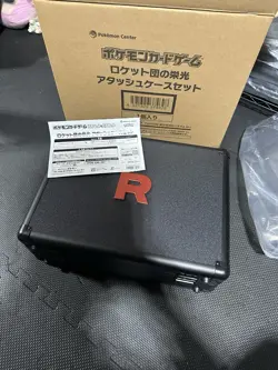 Pokemon Team Rocket Glory Attache Case Set Japanese Booster Included - USA SHIP - Image 1