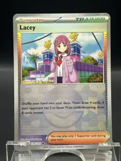 Pokemon Lacey Poke Ball Pattern 114/131 Sv: Prismatic Evolutions Holo - Image 1