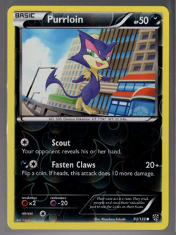 Purrloin 83/135 Reverse Holo Common Plasma Storm Pokemon TCG Near Mint - Image 1