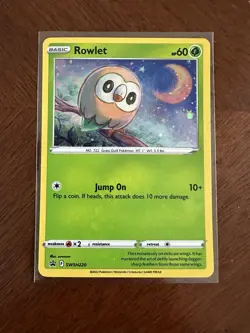 Rowlet SWSH220 - Pokemon TCG Black Star Promo (2022) - NM - Cosmos Holo Swirl - Image 1