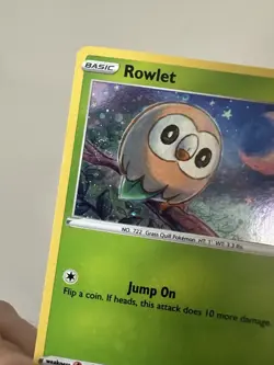 Rowlet SWSH220 - Pokemon TCG Black Star Promo (2022) - NM - Cosmos Holo Swirl - Image 3