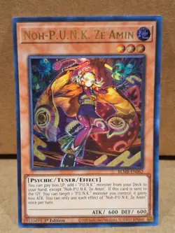 Noh-P.U.N.K. Ze Amin - BLMR-EN062 - Ultra Rare Yugioh! Holo Foil Nice! - Image 1