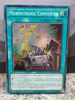 Morphtronic Converter MP23-EN150 - Super Rare Yugioh! Holo Foil Nice! - Image 1