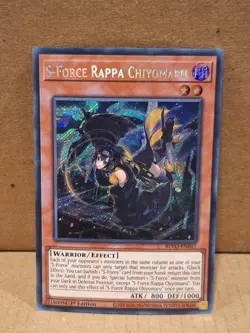 S-Force Rappa Chiyomaru BLVO-EN011 Secret Rare Yugioh! Holo Nice! - Image 1
