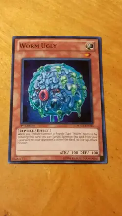 Worm Ugly - HA03-EN024 Yugioh! Yu Gi Oh! Foil Holo Super Rare Nice! 1st - Image 1