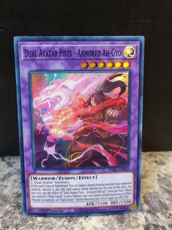 Dual Avatar Fists Armored Ah-Gyo PHRA-EN032 Yu-Gi-Oh! Foil Holo Super Rare Nice! - Image 1