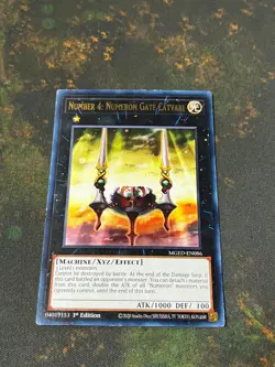 Number 4: Numeron Gate Catvari - MGED-EN086 - Yugioh! Yu-Gi-Oh! Rare Nice! 1st - Image 1