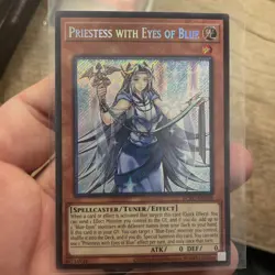 Priestess with Eyes of Blue LCKC-EN016 Secret Rare Unlimited NM! +Bonus FREESHIP - Image 1