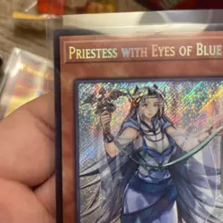 Priestess with Eyes of Blue LCKC-EN016 Secret Rare Unlimited NM! +Bonus FREESHIP - Image 2