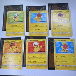 Pokemon The Movie I Choose You Cards TCG Set of 6 Ash's Pikachu Promo Sun & Moon - Image 3